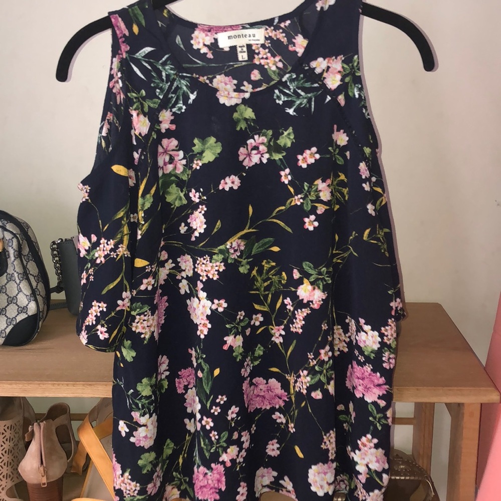 Floral off the shoulder blouse